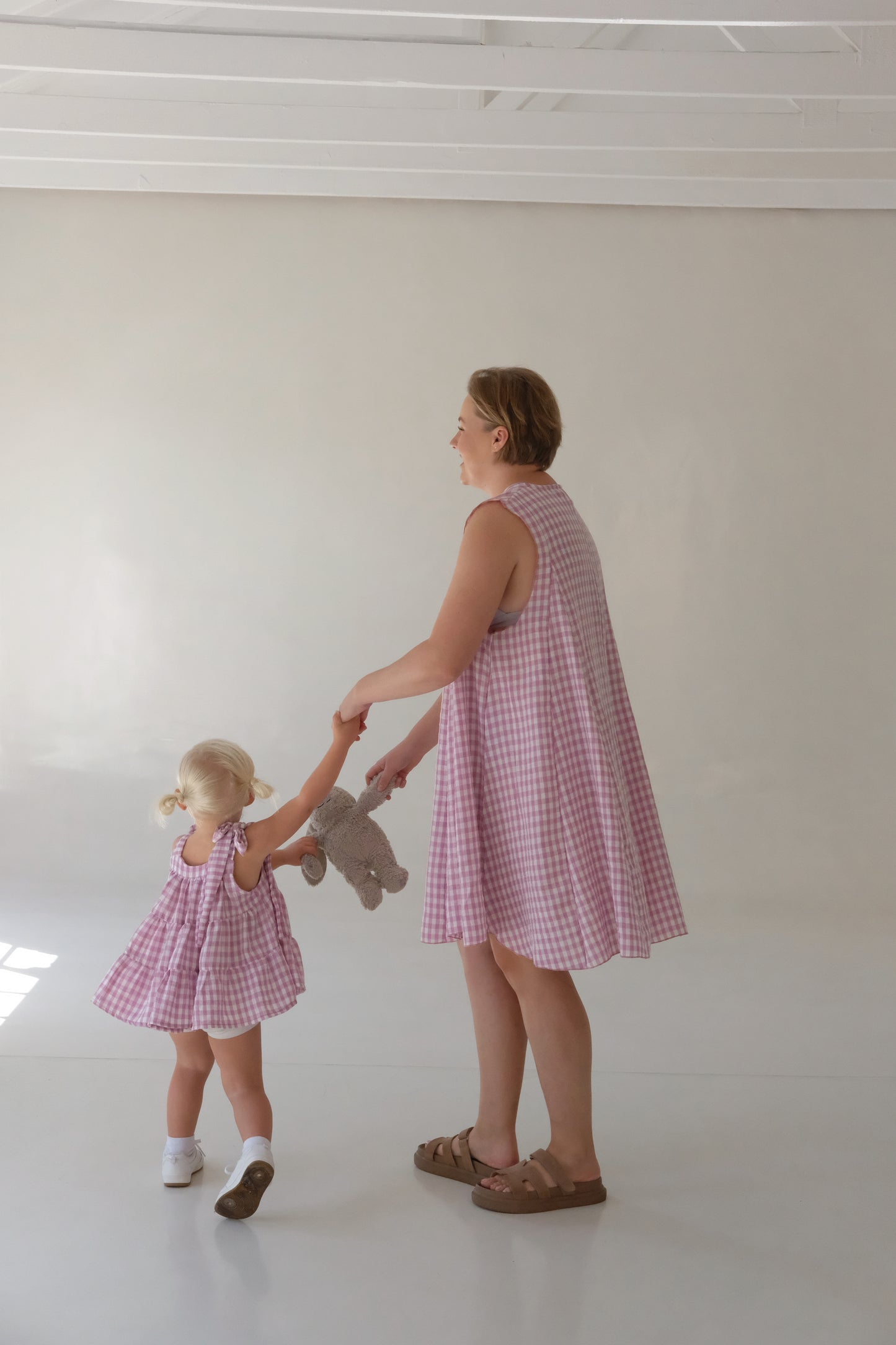 Girly Summer Dress | Pink Check