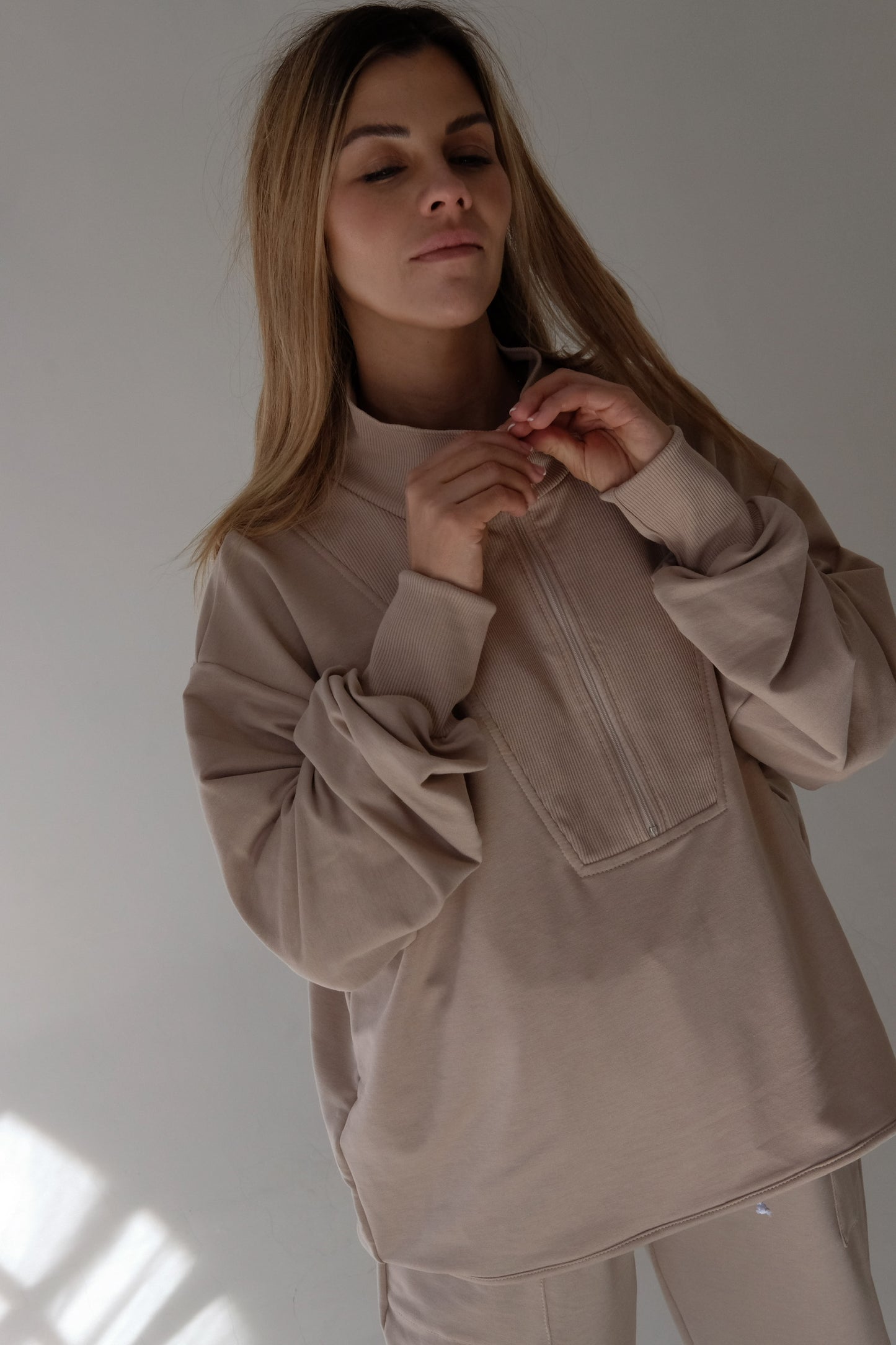 The ADULT ZIP-UP SWEATER TOP | Various Colors