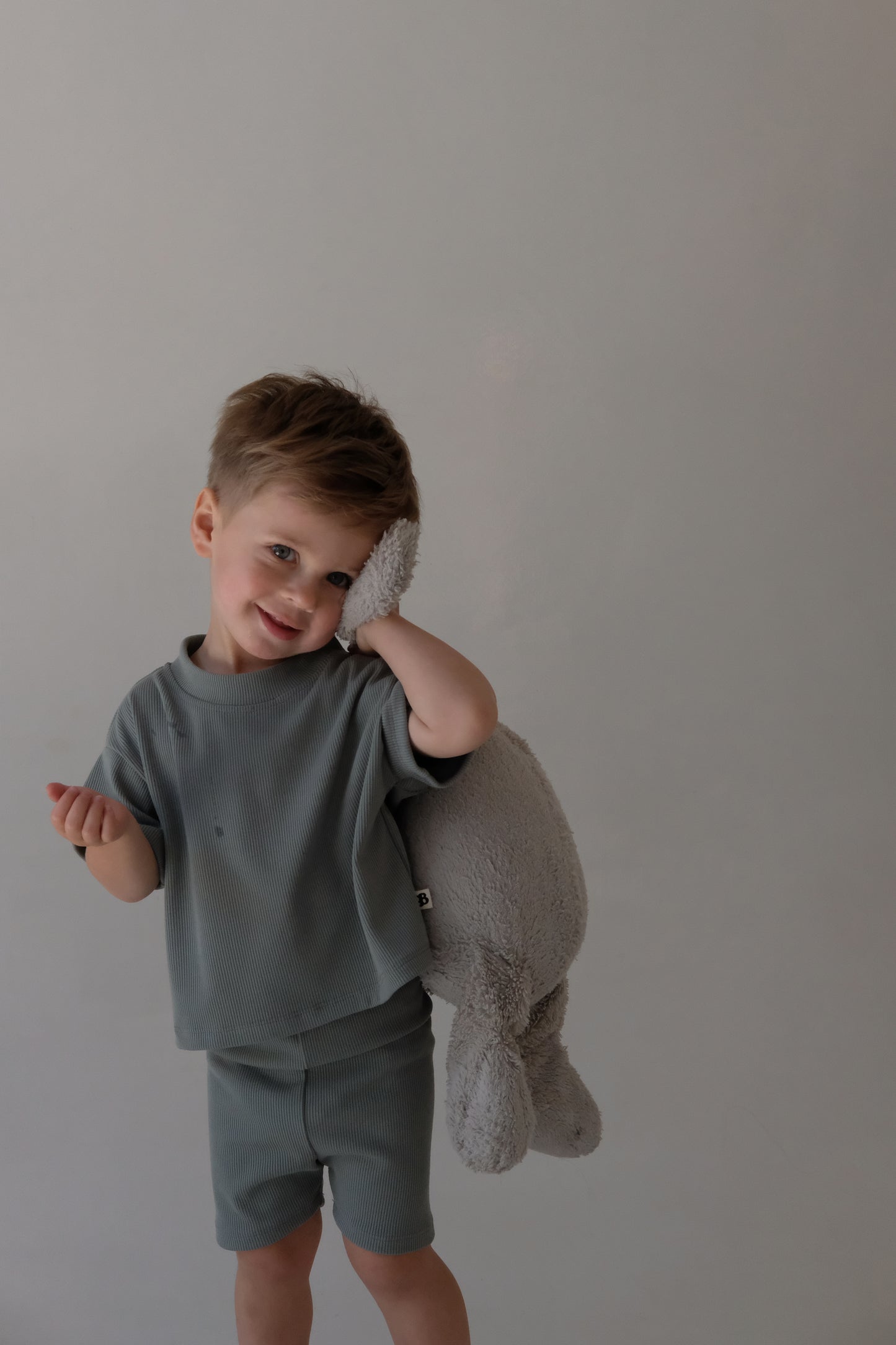 Kids Biker Shorts Set | Sage