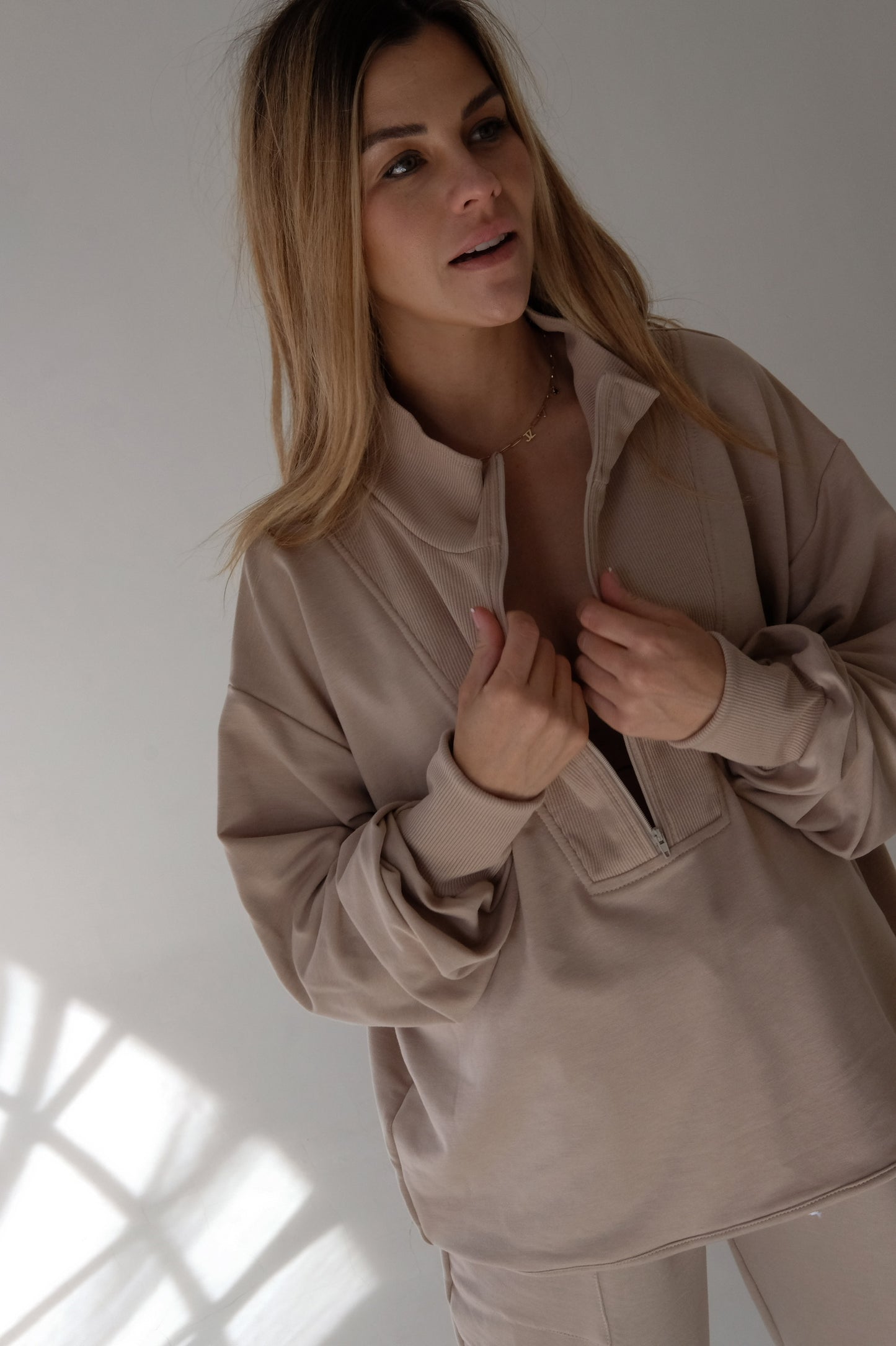 The ADULT ZIP-UP SWEATER TOP | Various Colors