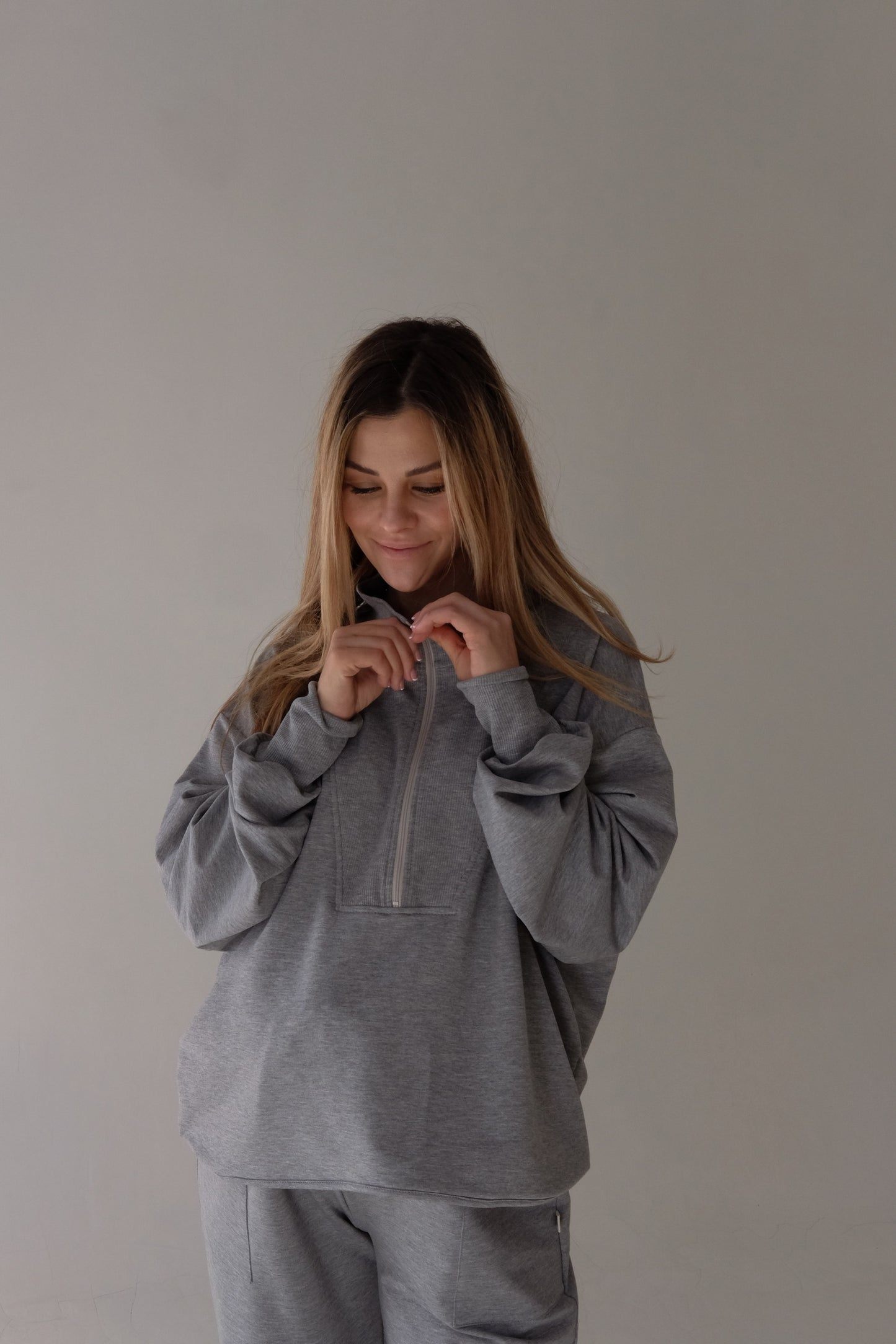 The ADULT ZIP-UP SWEATER TOP | Various Colors