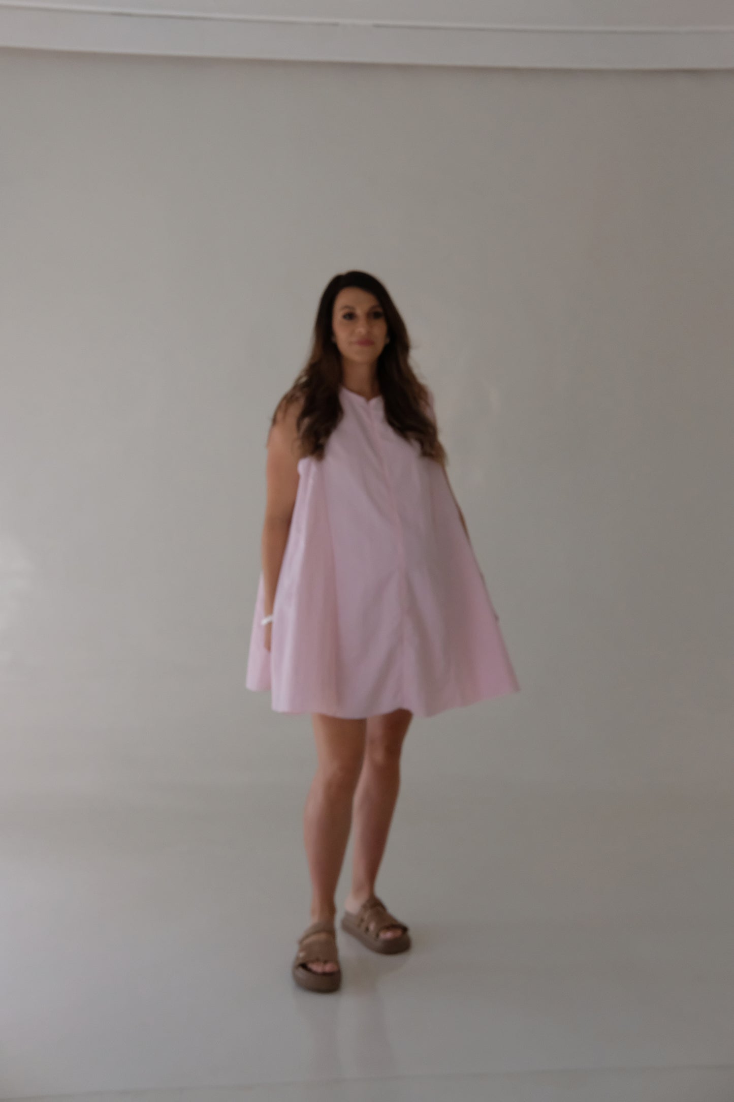 The MINI A-LINE DRESS | Marshmallow