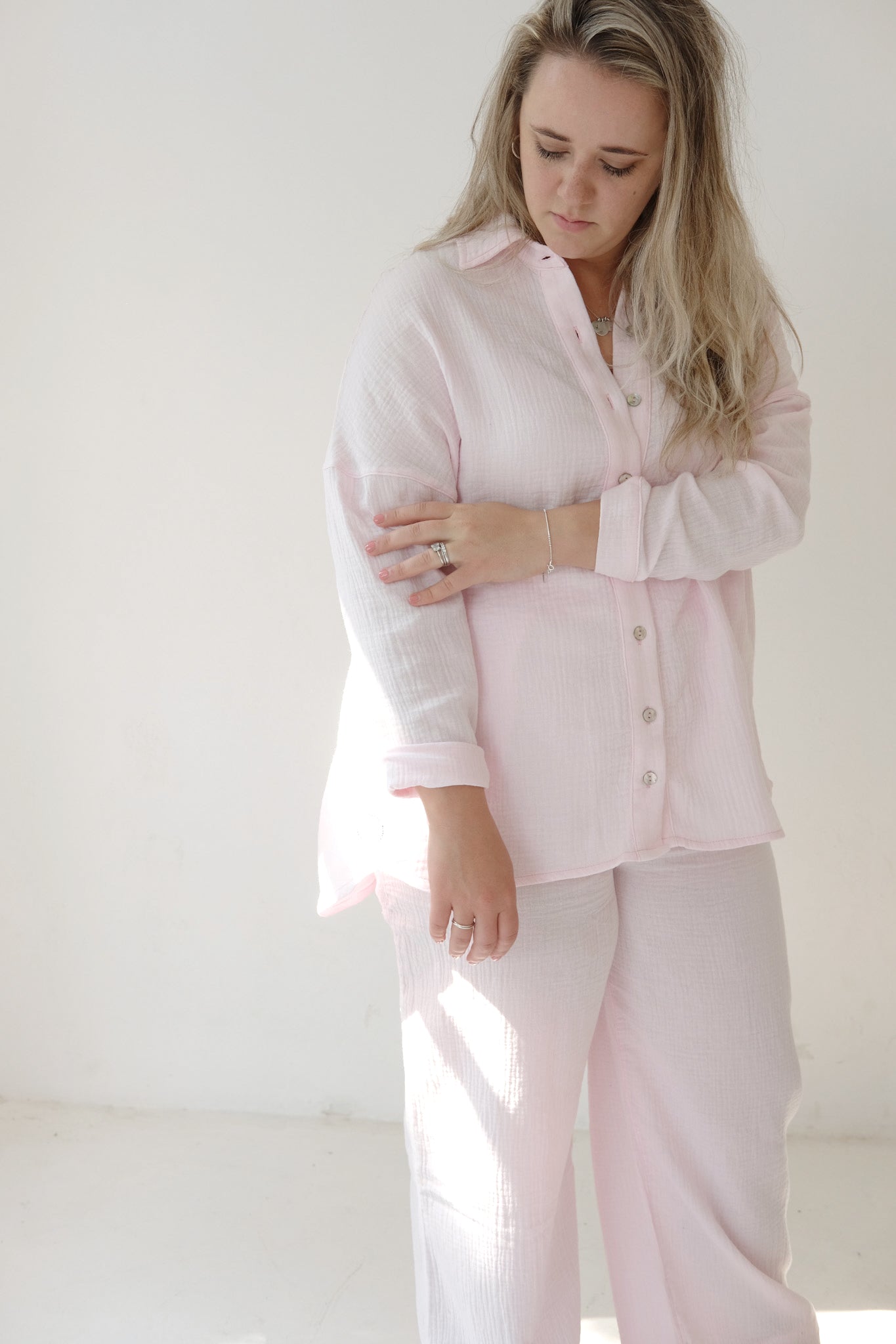 Wave Button Up Set | CANDY GAUZE