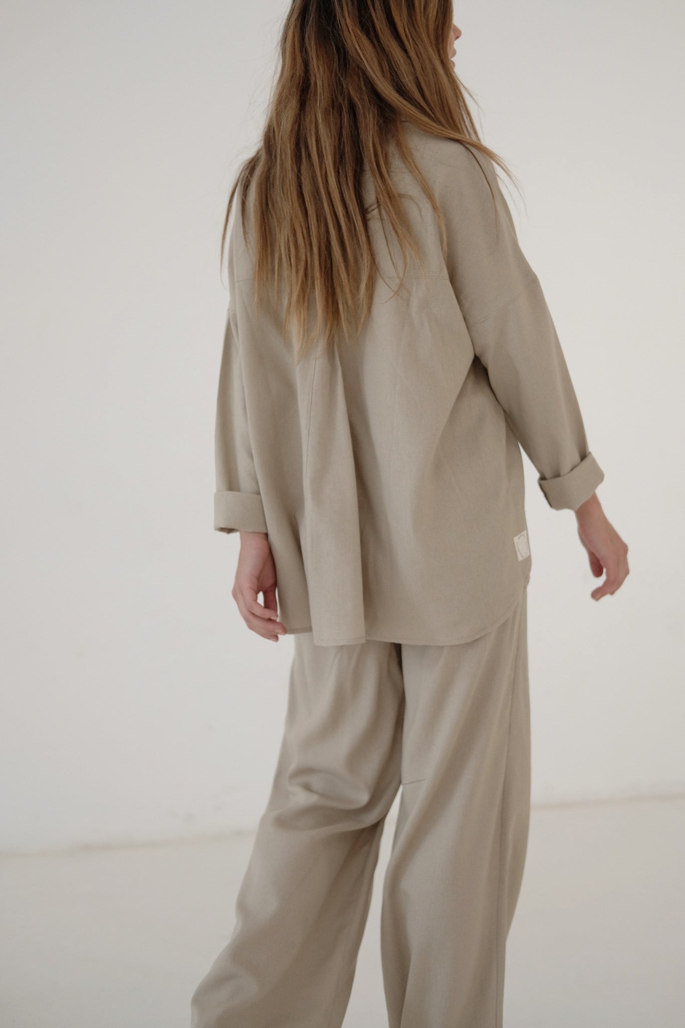 Wave Button Up Set | BISCUIT