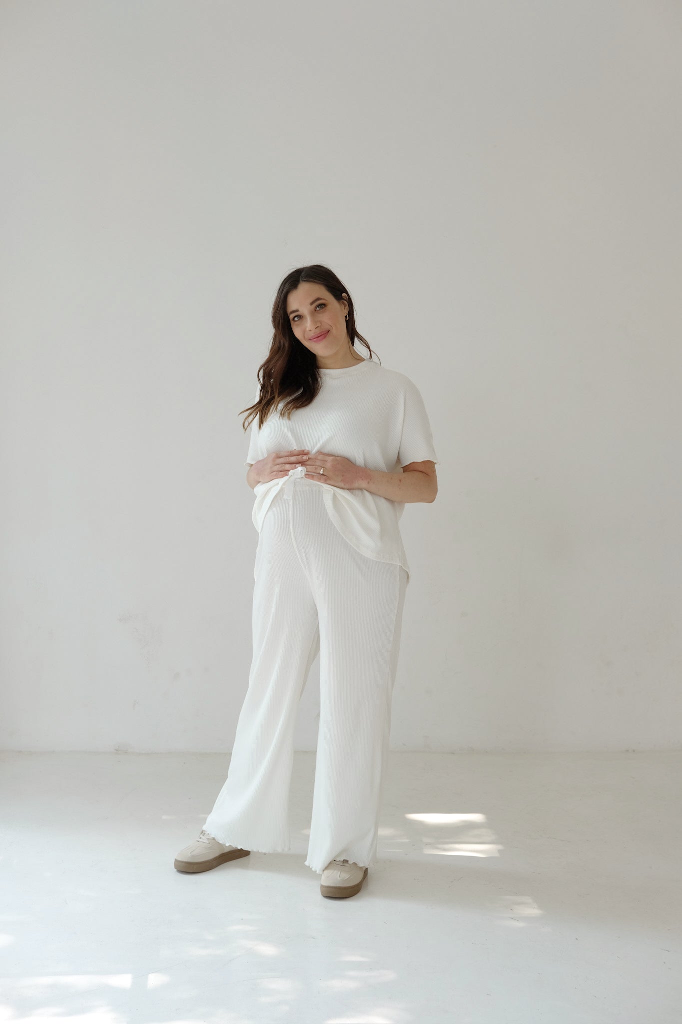 Adult Lounge Set | CREAM MINI RIB