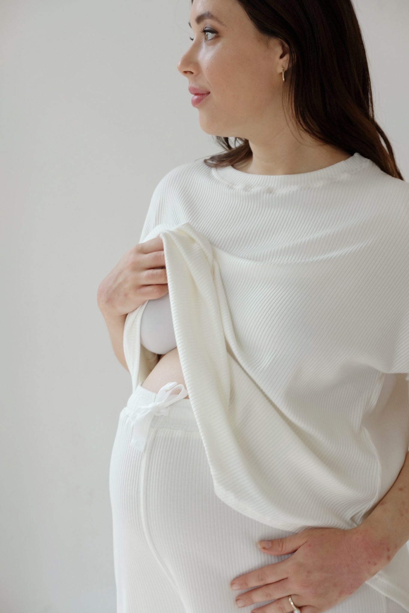 Adult Lounge Set | CREAM MINI RIB