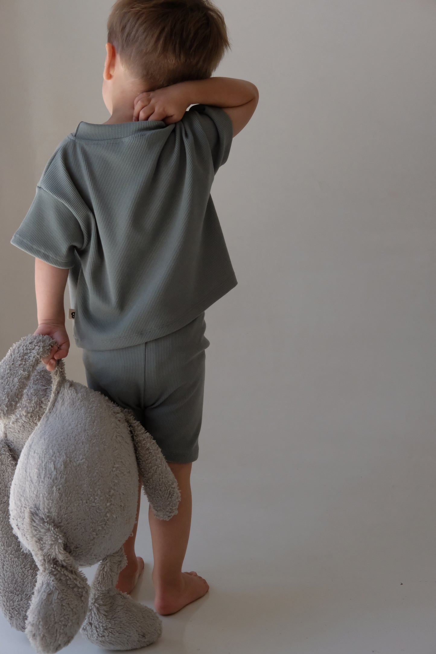Kids Biker Shorts Set | Sage