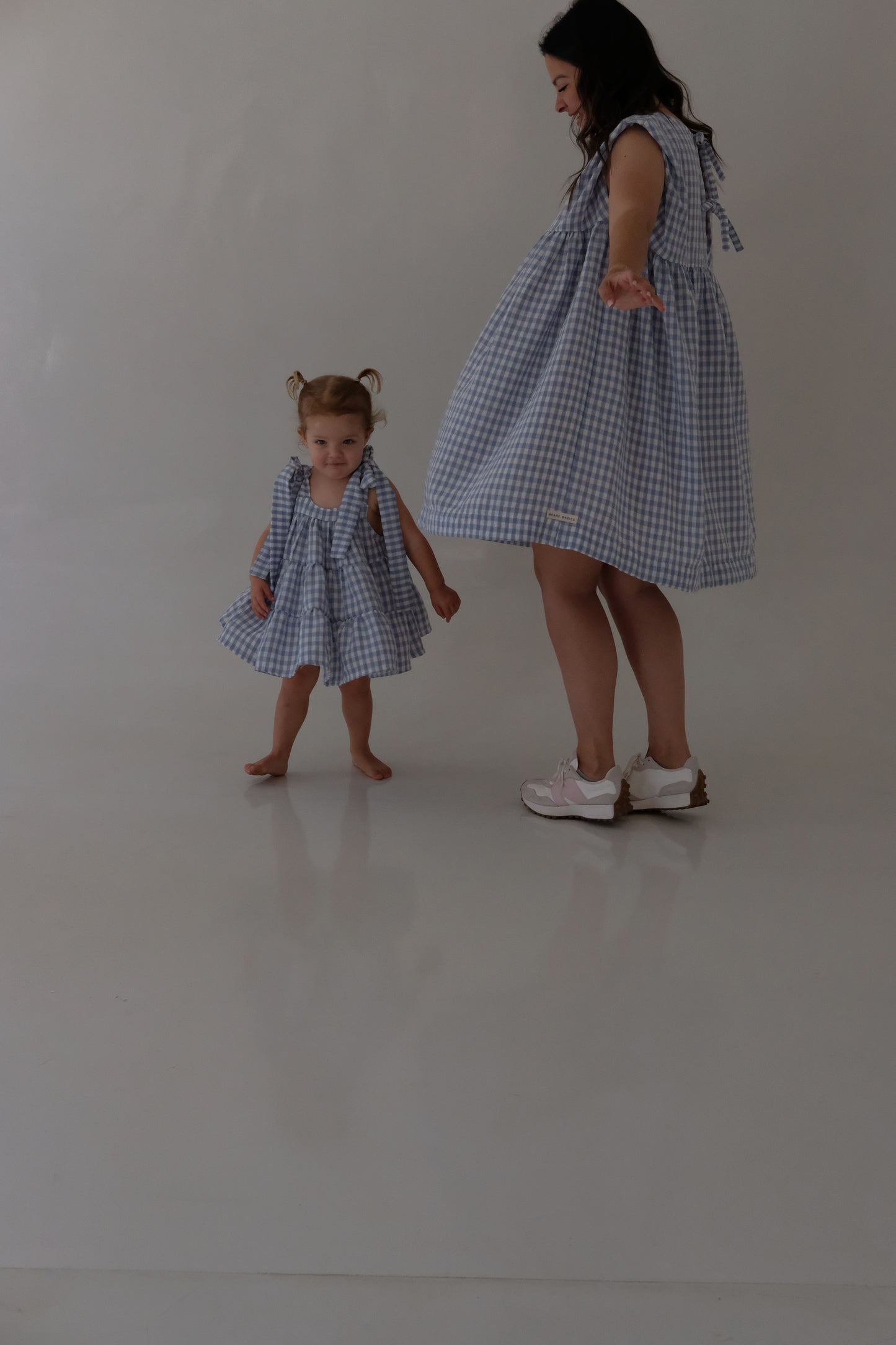 Girly Summer Dress | Sky Blue Check