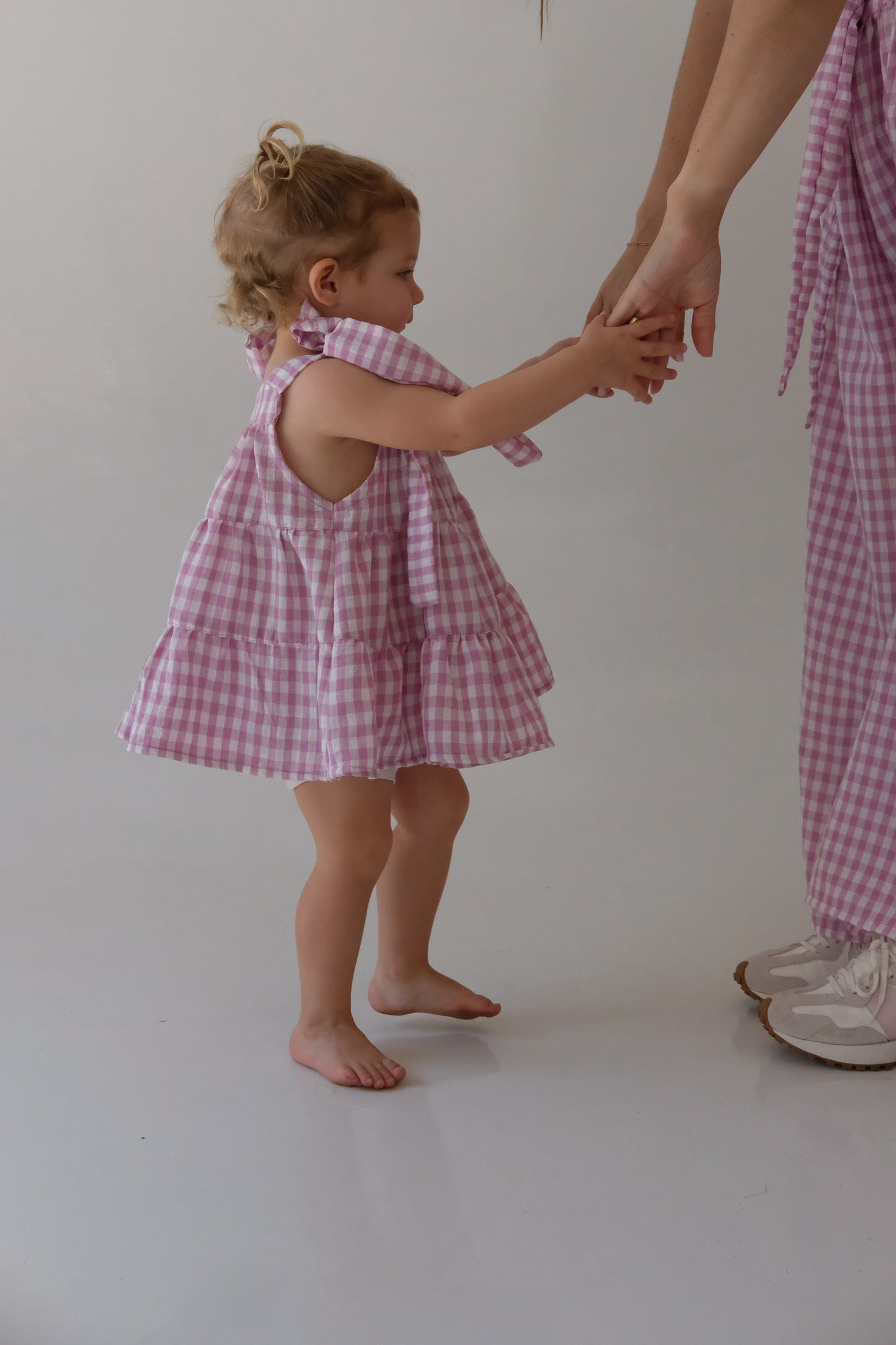 Girly Summer Dress | Pink Check