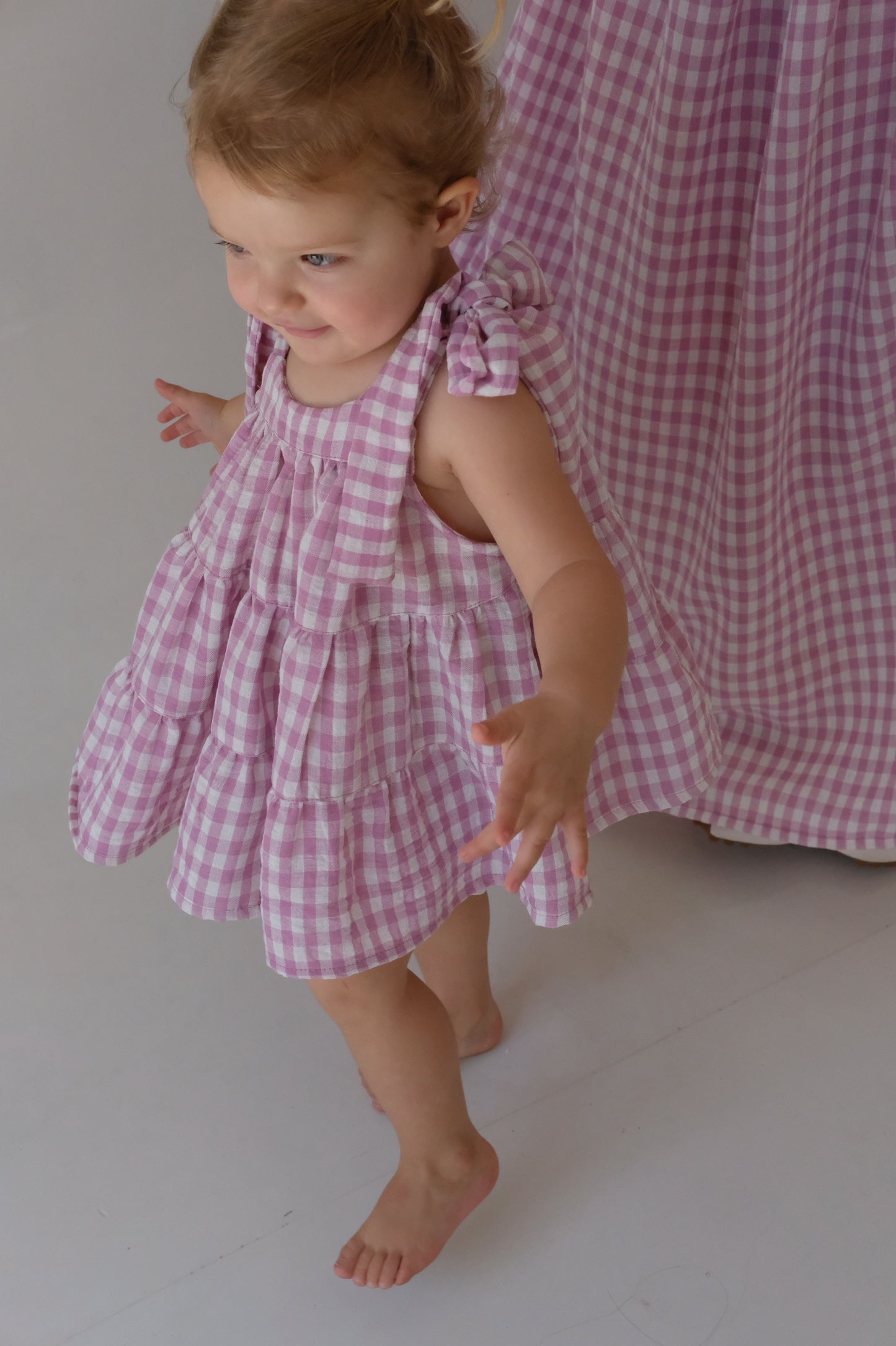 Girly Summer Dress | Pink Check