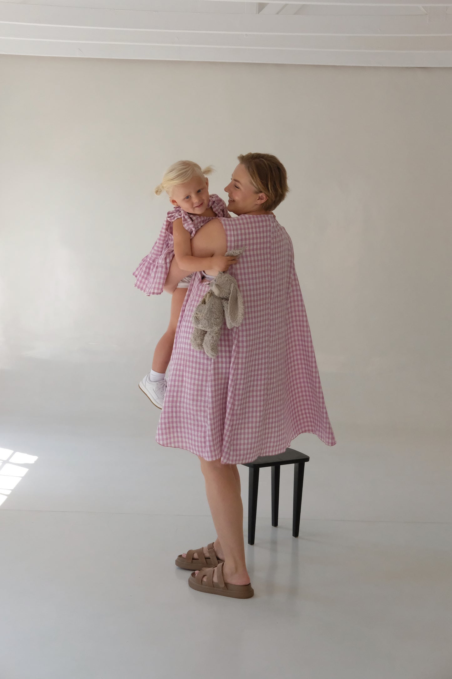 The MINI A-LINE DRESS | Pink Check