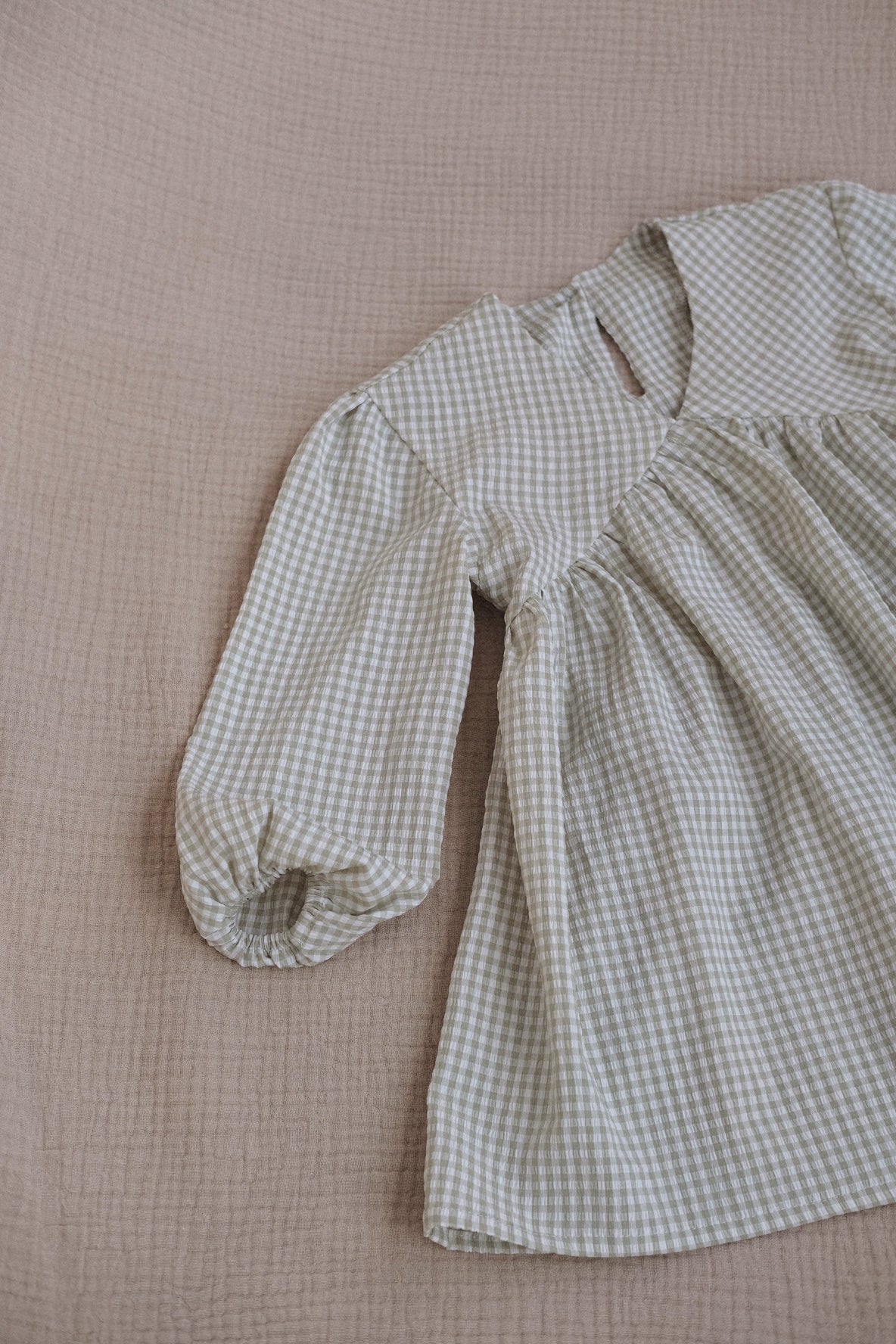 Girly Play Dress | SAGE CHECK