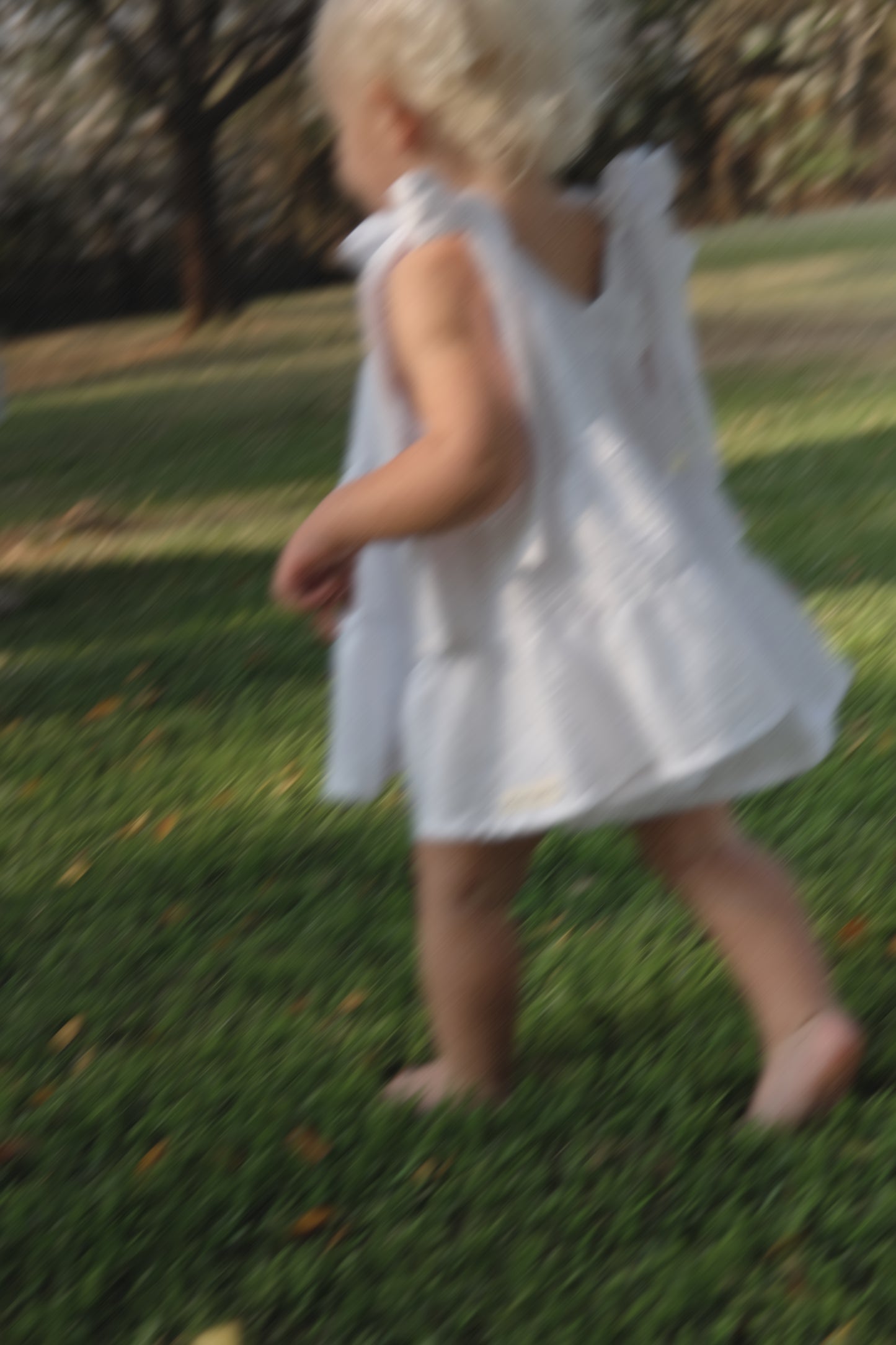 Girly Summer Dress | WHITE LINEN LOOK